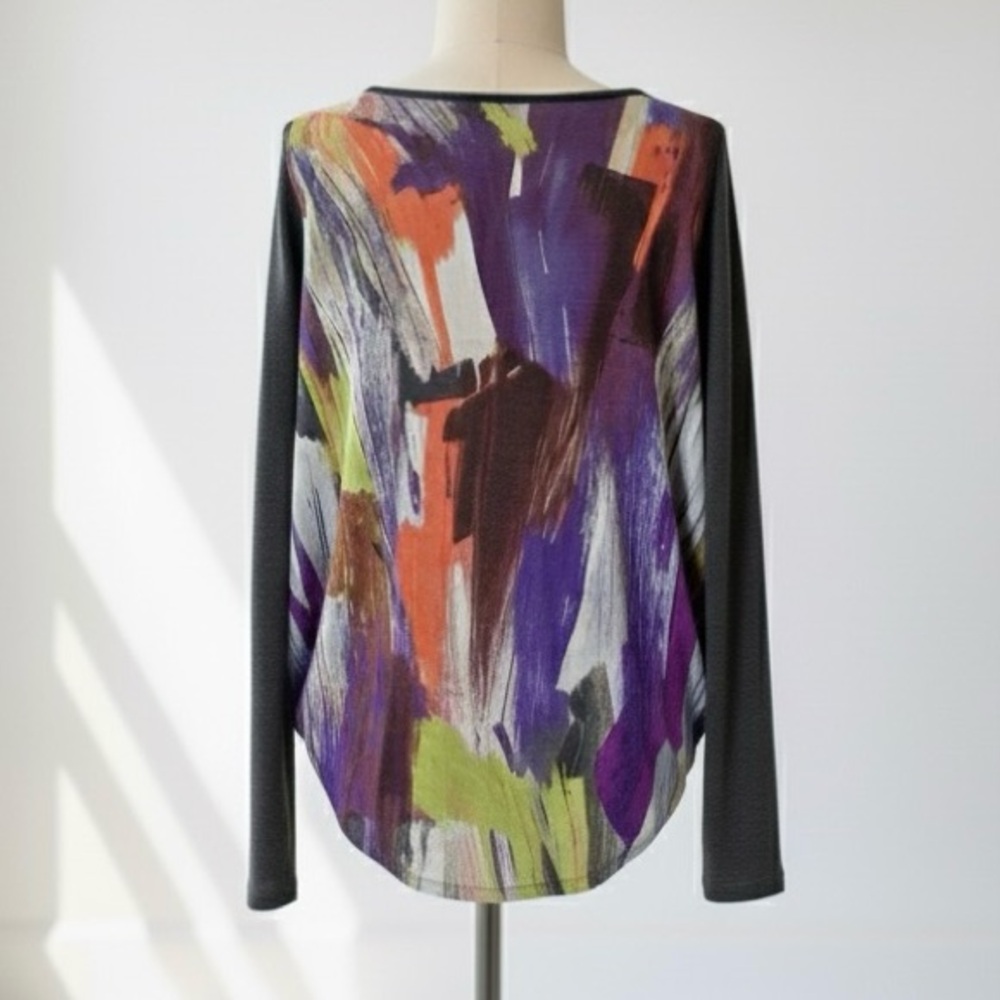 Stained glass tulip hem top